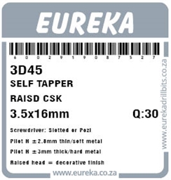 3D45 - Self Tapper -3D45_label_T